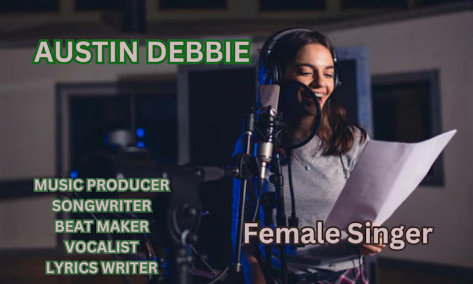 sing pop edm rnb female rock singer custom songwriter female vocalist theme song