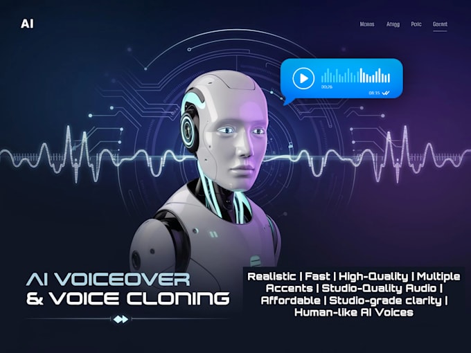 generate a realistic human like ai voice over