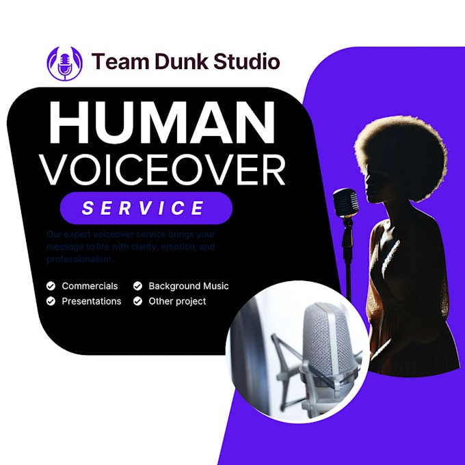 record a motivational or educational voiceover with optional music
