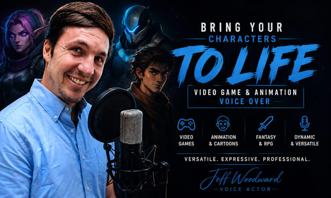 be your male video game voice actor