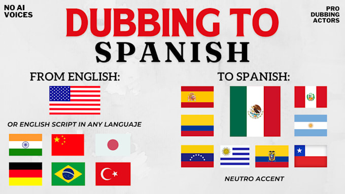 create spanish voice over for your youtube video