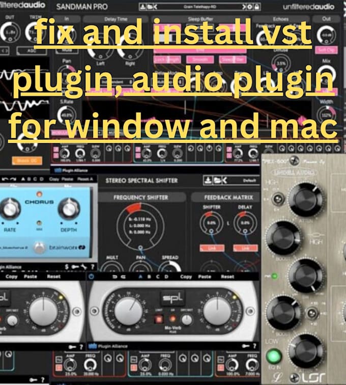 fix and install vst plugin, audio plugin for window and mac