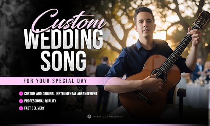 record a beautiful acoustic song for your wedding