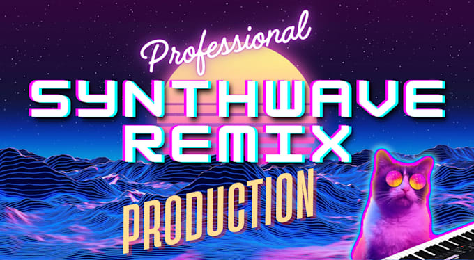 do professional synthwave, retrowave, 80s remix