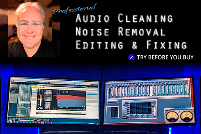 clean, restore, denoise, provide audio editing for voice or music