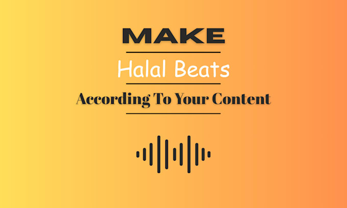 make halal beats according to your content