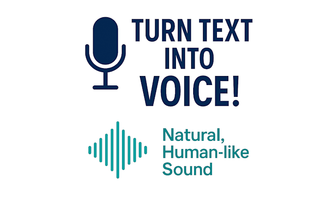 convert your text to speech with natural, professional voiceover