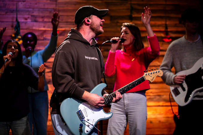play electric guitar on your worship song