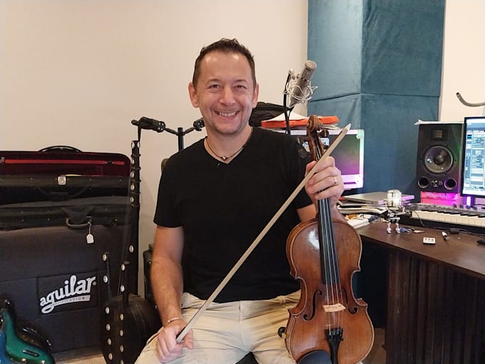 compose and record violin track