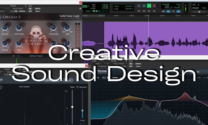 create professional sound design, foley and ambience
