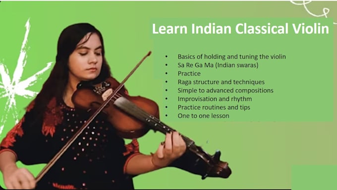 teach you indian classical violin