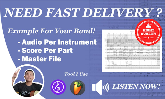 compose, arrange, orchestrate any work you like