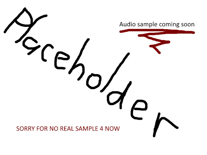 read what you want or do a voice over, low quality