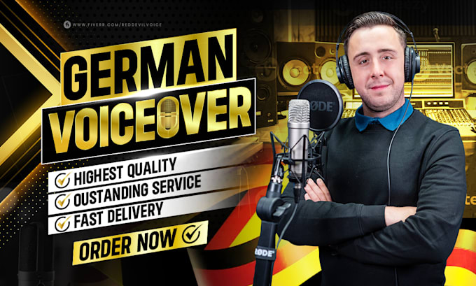 record your podcast intro in german