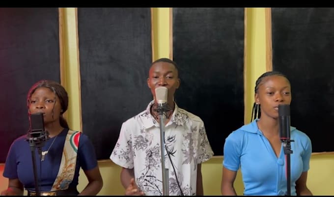 record a background vocal, choir,and harmony to your song