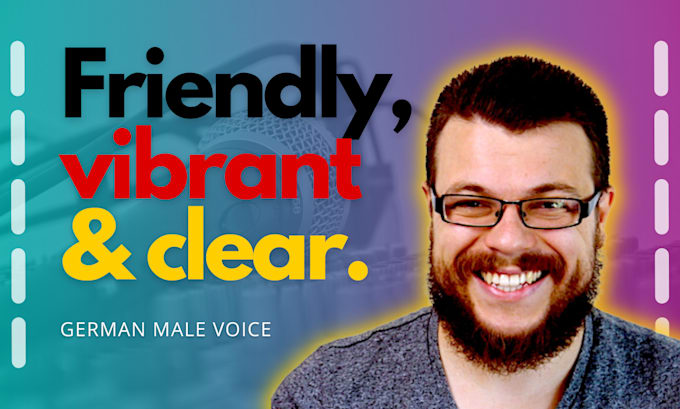 record a friendly, vibrant german male voice over