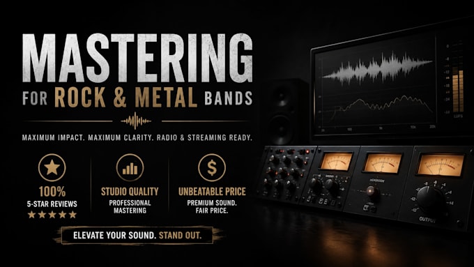 professionally master your metal or heavy music track