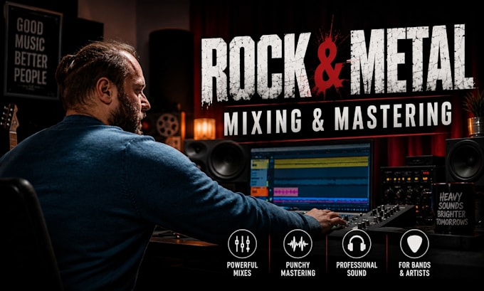 mix and master your modern rock, alternative or metal song