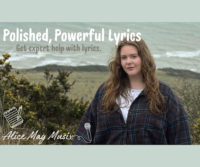 write professional original song lyrics for you