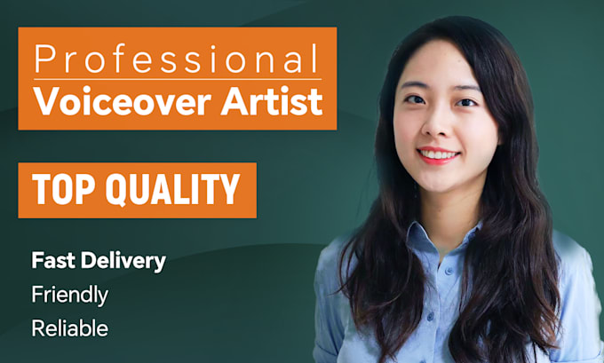 record a professional voice over chinese female