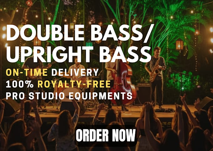 record upright or double bass for your music