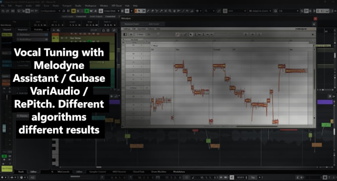 pitch correct, time align, harmonize, and mix your vocals