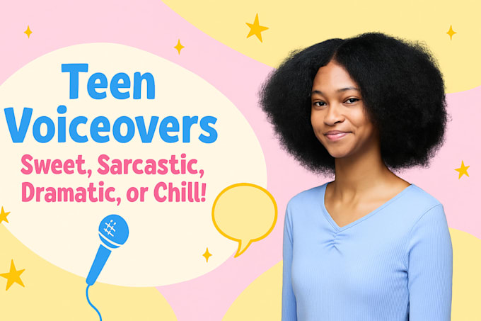 create authentic american teen voiceovers