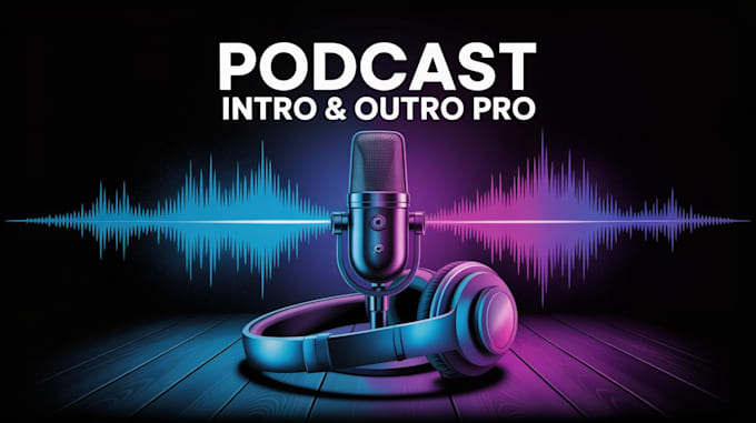 produce a custom podcast intro and outro with pro music jingle
