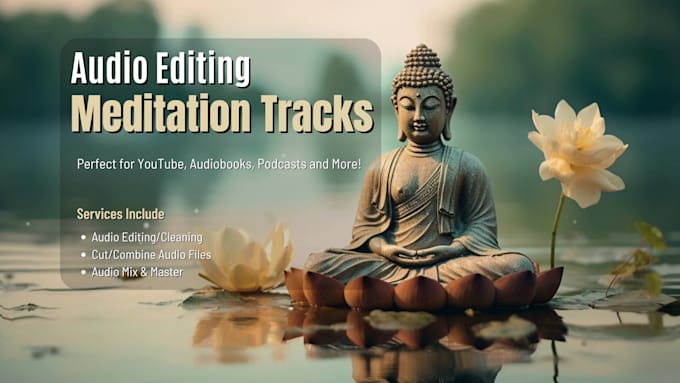 edit, mix and master your meditation or sleep audio tracks