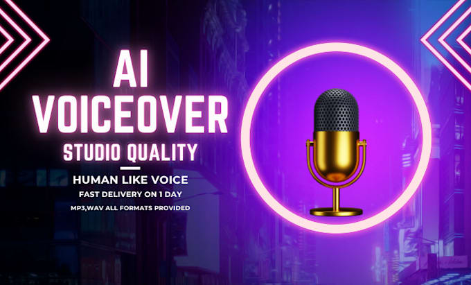 create a realistic ai voiceover