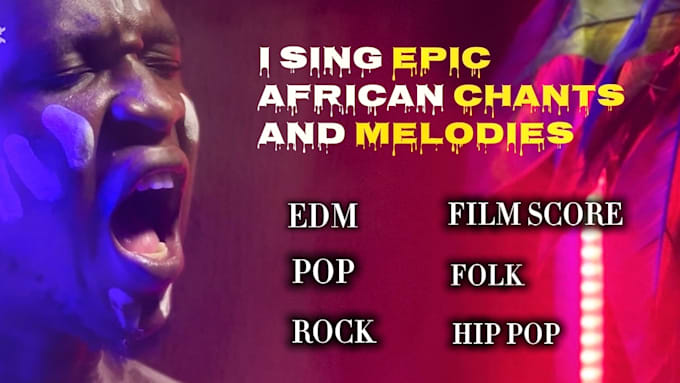 sing a professional african chant vocal for your track