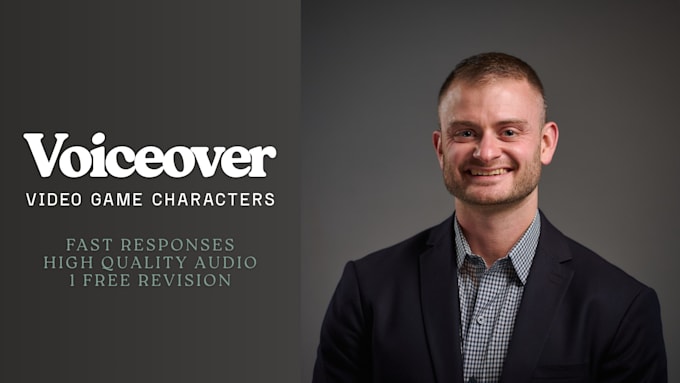 record character voiceover for your video game or animation