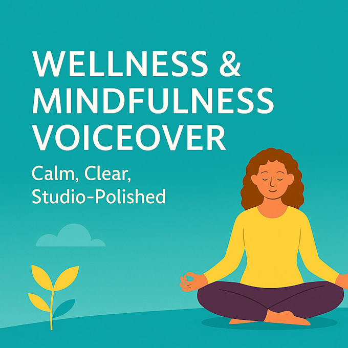 record a real human calm meditation or mindful voiceover