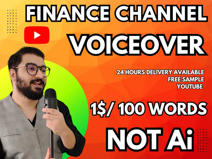 be your finance channel voiceover artist
