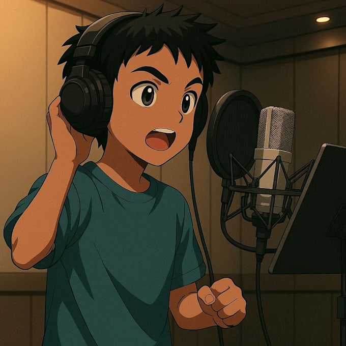 voice a male anime or video game character