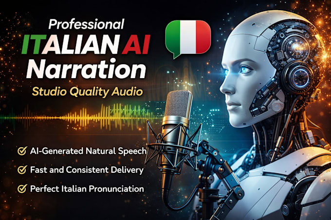 create professional italian ai voice over