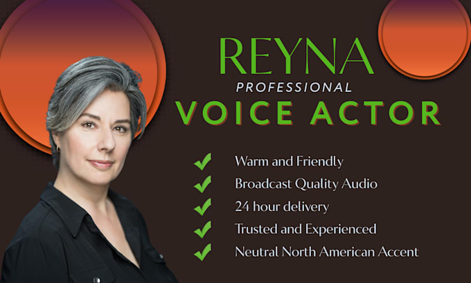 record a warm female voice over