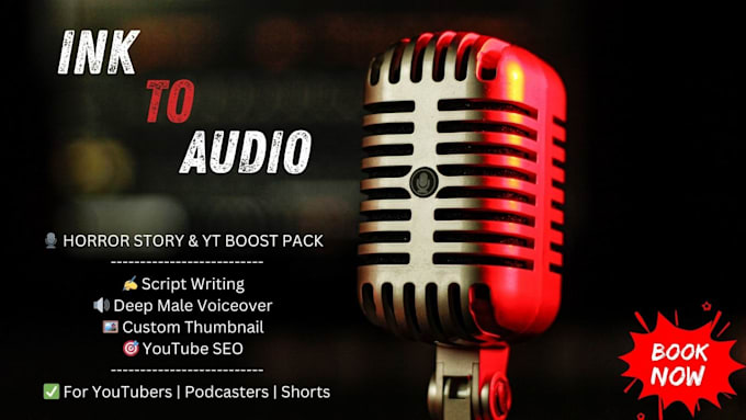 write and narrate a youtube horror story with complete audio