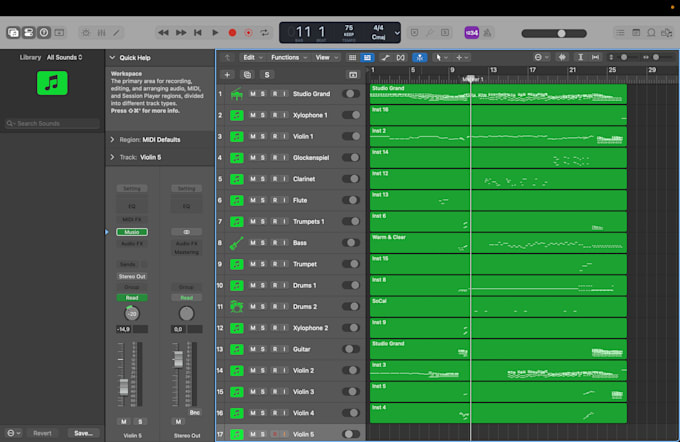create and record a musical theatre backing track