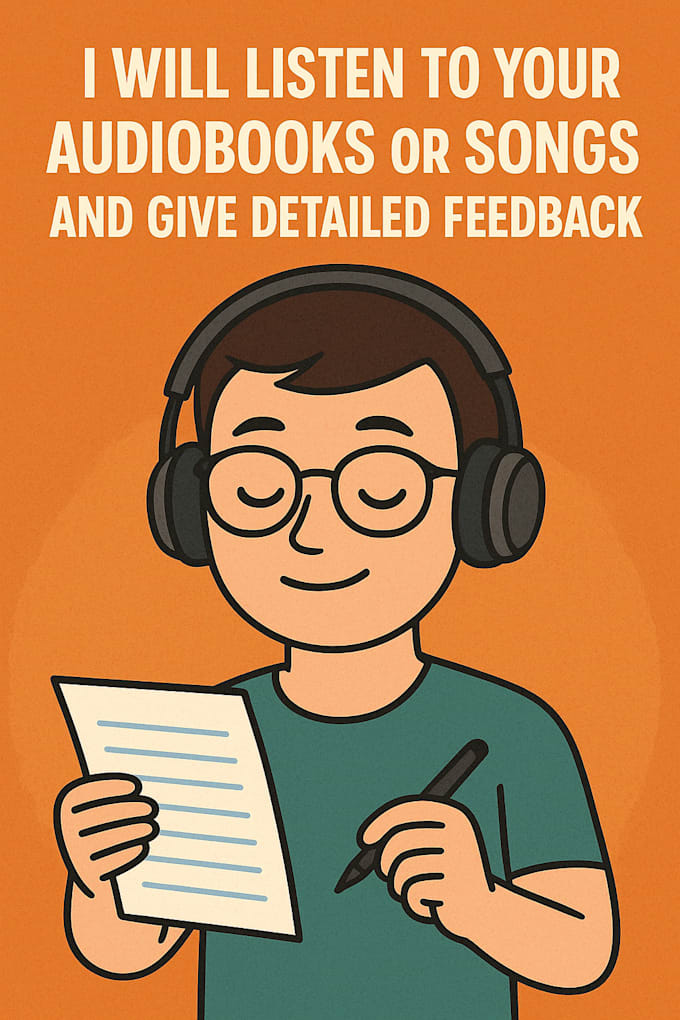 listen to your audiobooks or songs and give detailed feedback