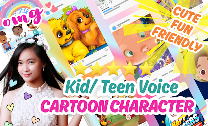 record a professional female american kid teen english voice over