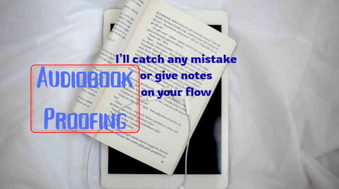 proof your audiobook for mistakes and consistency