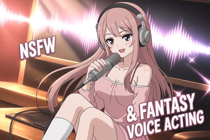 be your sfw or nsfw erotic audio voice actress, acting, record seductive voice