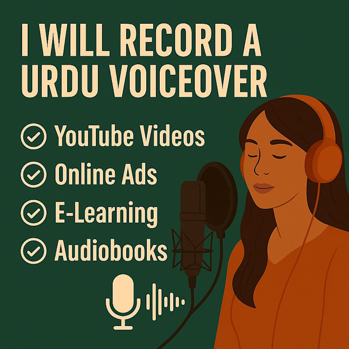 record a professional urdu voiceover