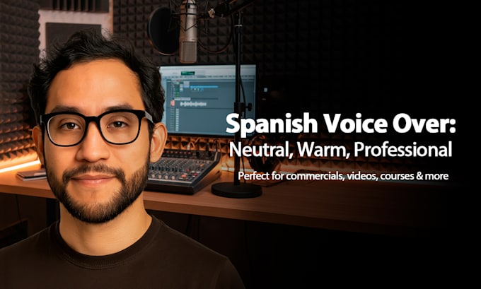 powerful spanish voice over with perfect clarity