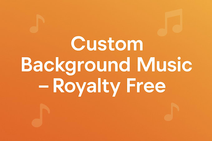 create original royalty free background music for your video