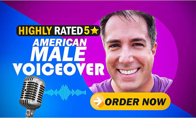 record an american deep male voice over
