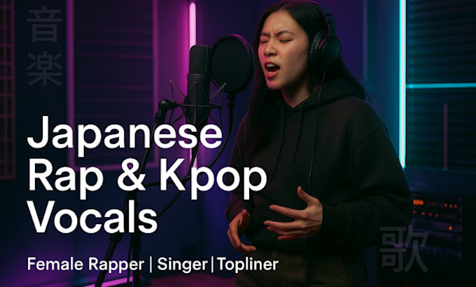 Be your japanese rapper, singer and k pop topliner by Jp_song | Fiverr