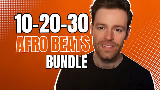 make or remake 5 to 30 custom afrobeats reggaeton with stems