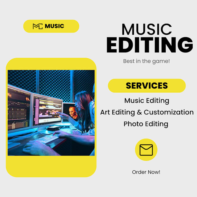 music editing, audio, and art
